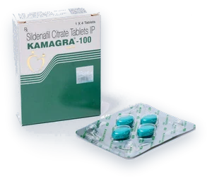 カマグラ100（シルデナフィルクエン酸塩）の箱とシート